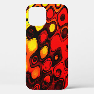 Oil pastel drawing. Abstract colour background. Fi iPhone 12 Case