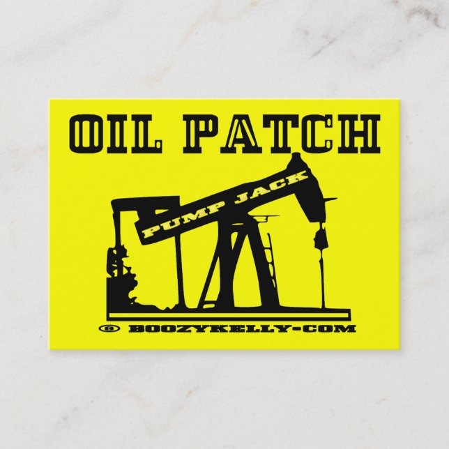 Oil Patch Pump Jack Business Cards,Pack Of 100 Card (Front)
