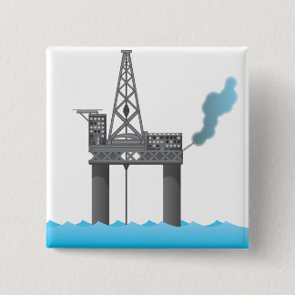 Oil Platform 2 Inch Square Button