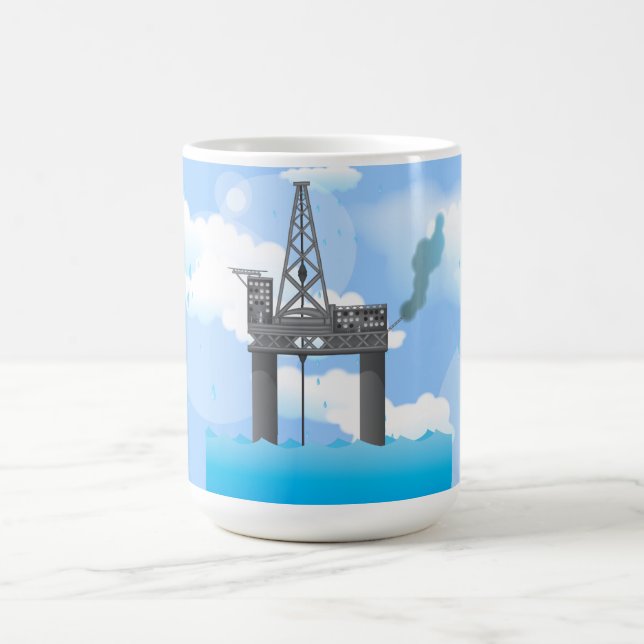 Oil Platform Coffee Mug (Center)