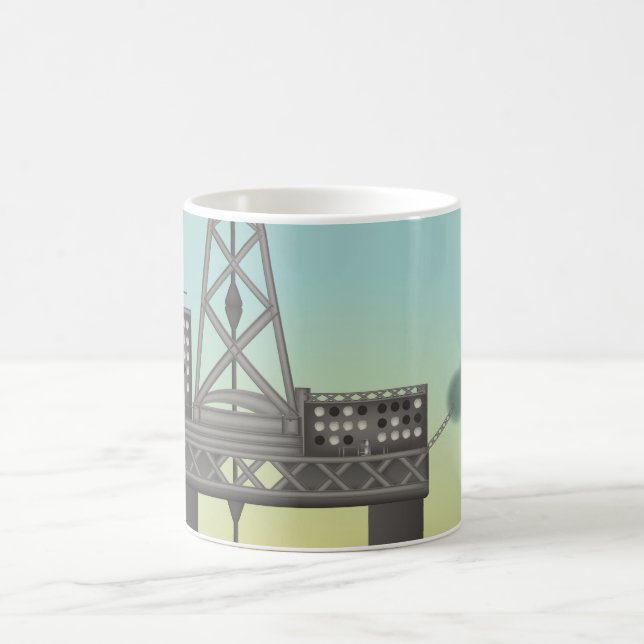 Oil Platform Coffee Mug (Center)