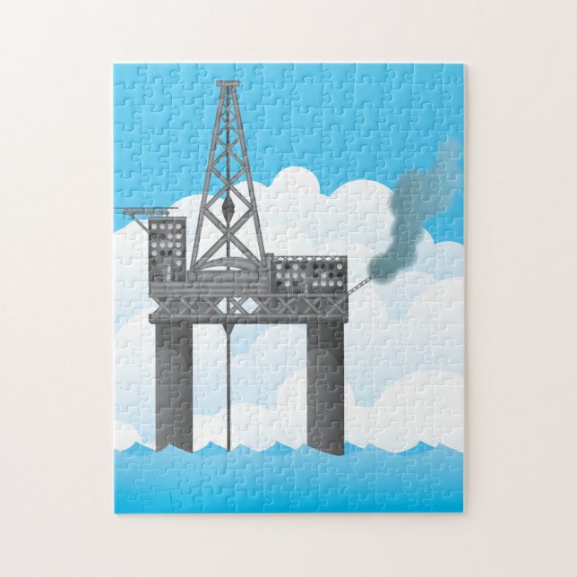Oil Platform Jigsaw Puzzle (Vertical)