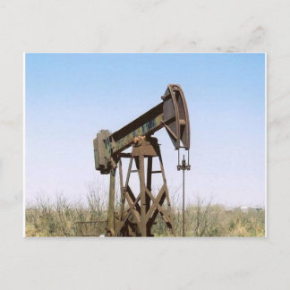 Oil Pumping Rig Postcard