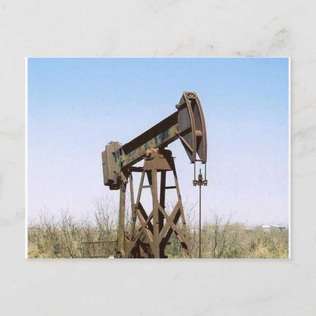 Oil Pumping Rig Postcard (Front)