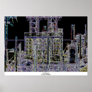 Oil Refinery Poster