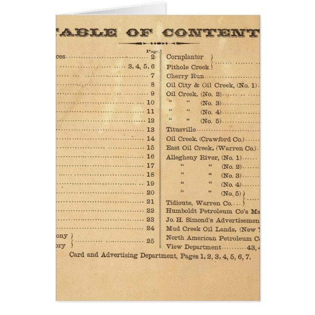 Oil regions, Pennsylvania (Front)