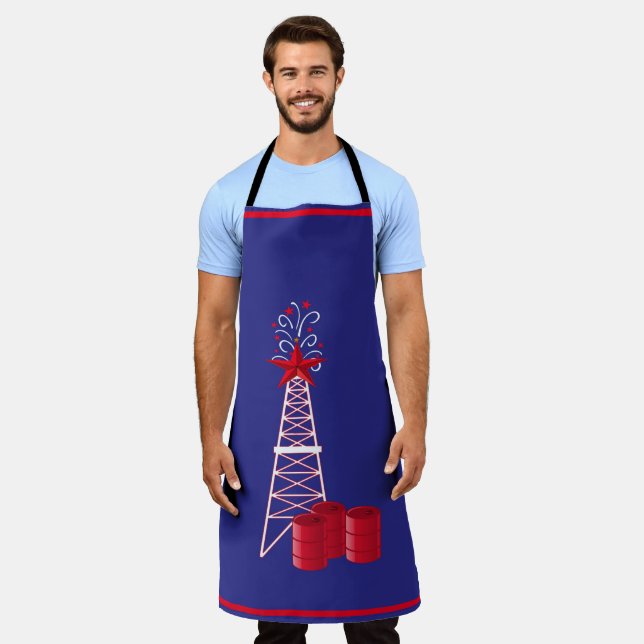 Oil Rig Derrick With Barrels  Apron (Worn)