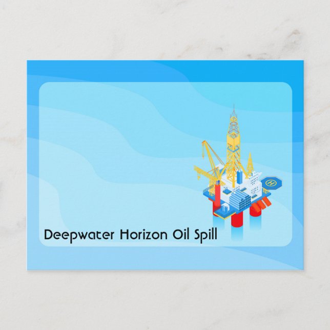 Oil Rig Postcard (Front)