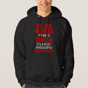Oil Rig Worker Flexible Usa American Gas Oilfield Hoodie