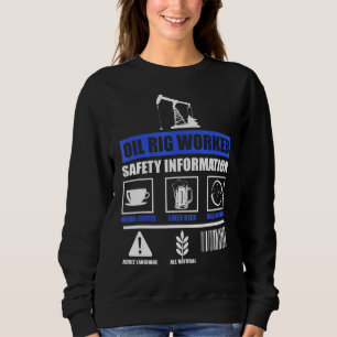 Oil Rig Worker Plan Usa American Gas Oilfield Sweatshirt