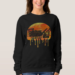 Oil Rig Worker Work USA American Gas Oilfield Sweatshirt