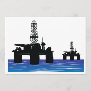 Oil Rigs Invitations