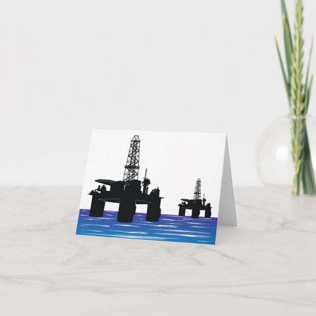 Oil Rigs Note Cards (Front)