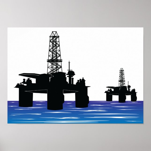 Oil Rigs Poster (Front)
