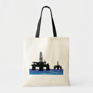 Oil Rigs Tote Bag