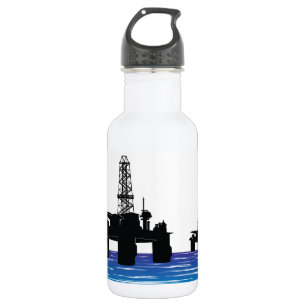 Oil Rigs Water Bottle