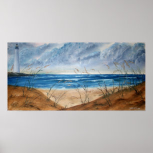 oil seascape poster