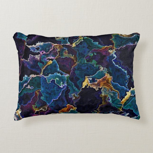 Oil Slick  Accent Pillow (Front)
