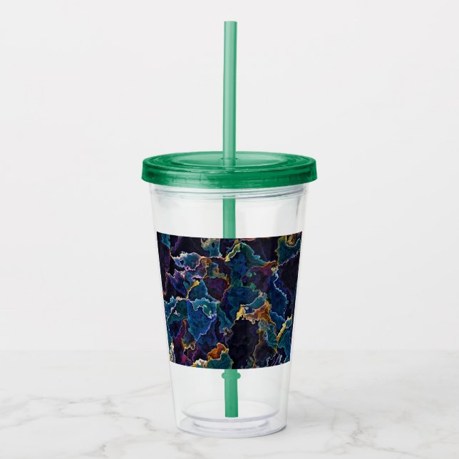 Oil Slick  Acrylic Tumbler (Front)