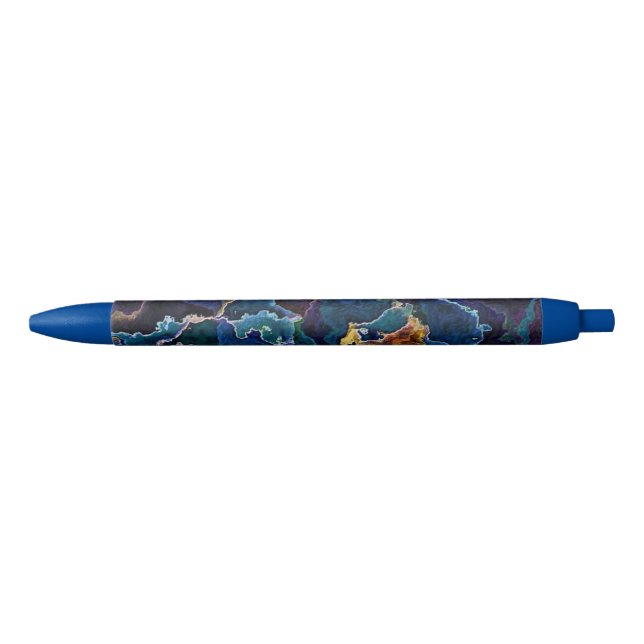 Oil Slick  Black Ink Pen (Front)