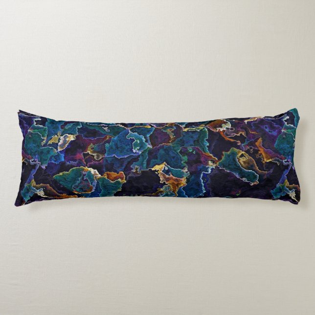 Oil Slick  Body Pillow (Front)