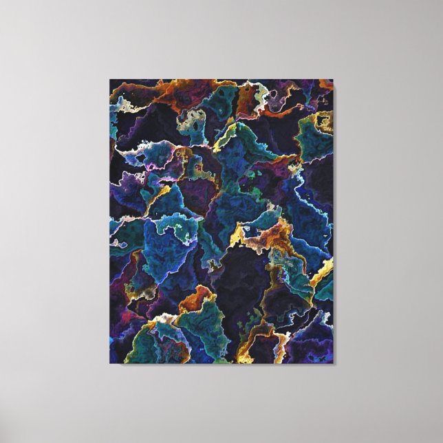 Oil Slick  Canvas Print (Front)