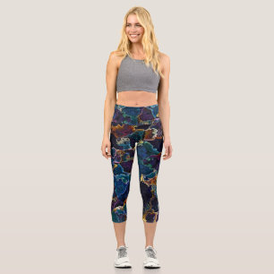 Oil Slick Capri Leggings