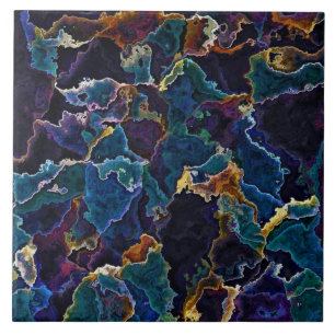 Oil Slick  Ceramic Tile
