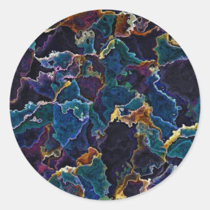 Oil Slick Classic Round Sticker