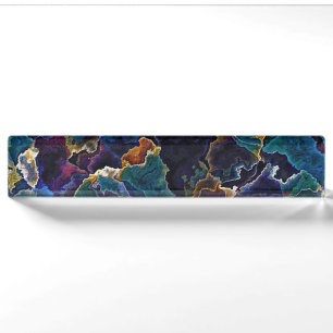 Oil Slick  Desk Name Plate