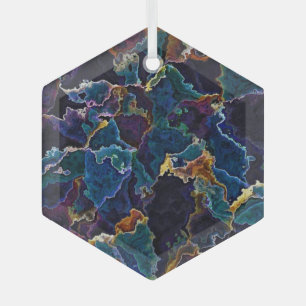 Oil Slick   Glass Ornament