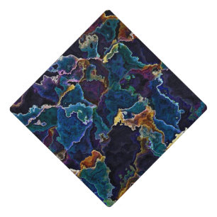 Oil Slick Graduation Cap Topper