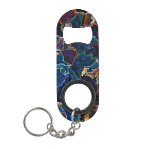 Oil Slick  Keychain Bottle Opener