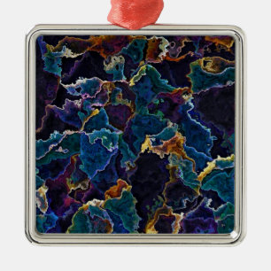 Oil Slick   Metal Ornament