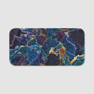 Oil Slick Name Tag