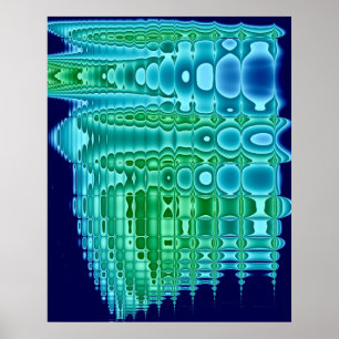 Oil Slick on Washboard Poster