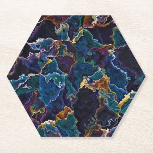 Oil Slick Paper Coaster
