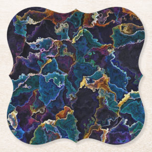 Oil Slick   Paper Coaster