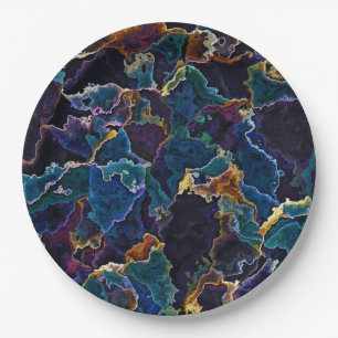 Oil Slick  Paper Plate