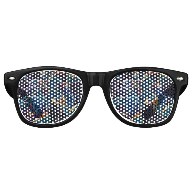Oil Slick  Retro Sunglasses (Front)