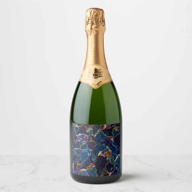 Oil Slick   Sparkling Wine Label (Front)
