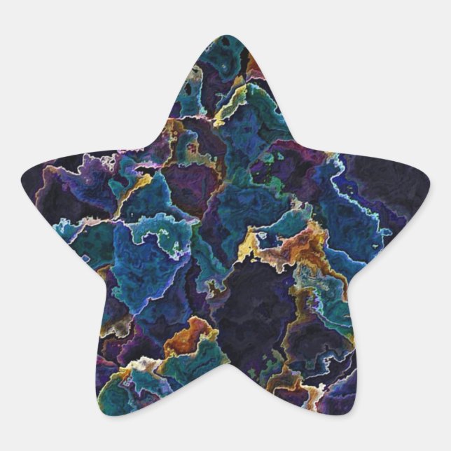 Oil Slick   Star Sticker (Front)
