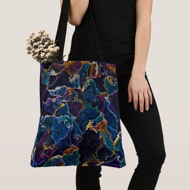 Oil Slick  Tote Bag (Close Up)