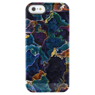 Oil Slick  Clear iPhone SE/5/5s Case