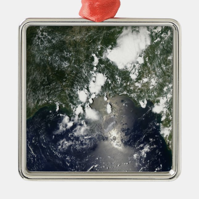 Oil spreads northeast metal ornament (Front)