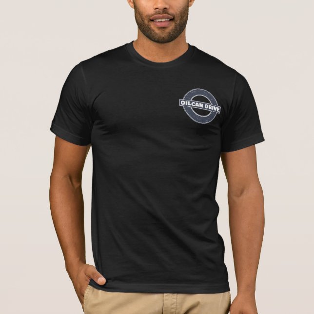 OilCan Drive - Kickstarter Design - Deluxe Variant T-Shirt (Front)