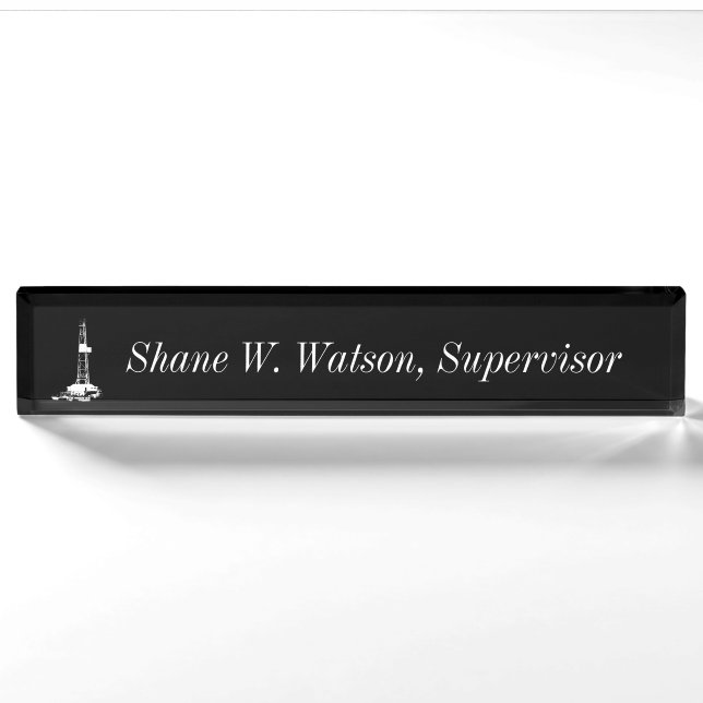 Oilfield Desk/Nameplate Nameplate (Front)