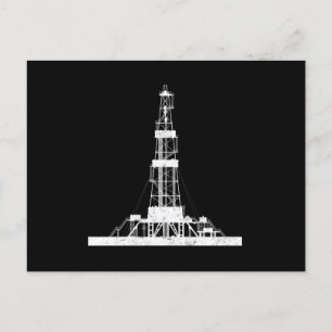 Oilfield Driller Drilling Rig Postcard