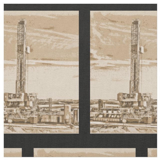 Oilfield Drilling Rig Fabric (Close Up)