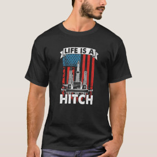 Oilfield Us Flag Fracking  Fracker Oil Drilling T-Shirt
